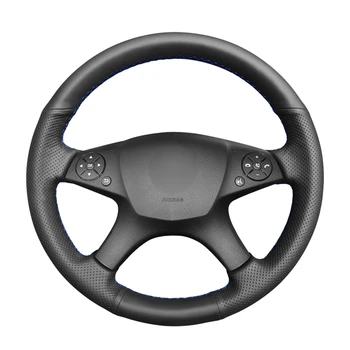 

Hand-stitched Black PU Artificial Leather Anti-slip Car Steering Wheel Cover for Mercedes Benz W204 C-Class 2007-2010 C280 C230