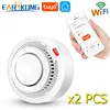 Tuya WiFi Smoke Alarm Fire Protection Smoke Detector Smokehouse Combination Fire Alarm Home Security System Firefighters ► Photo 1/6