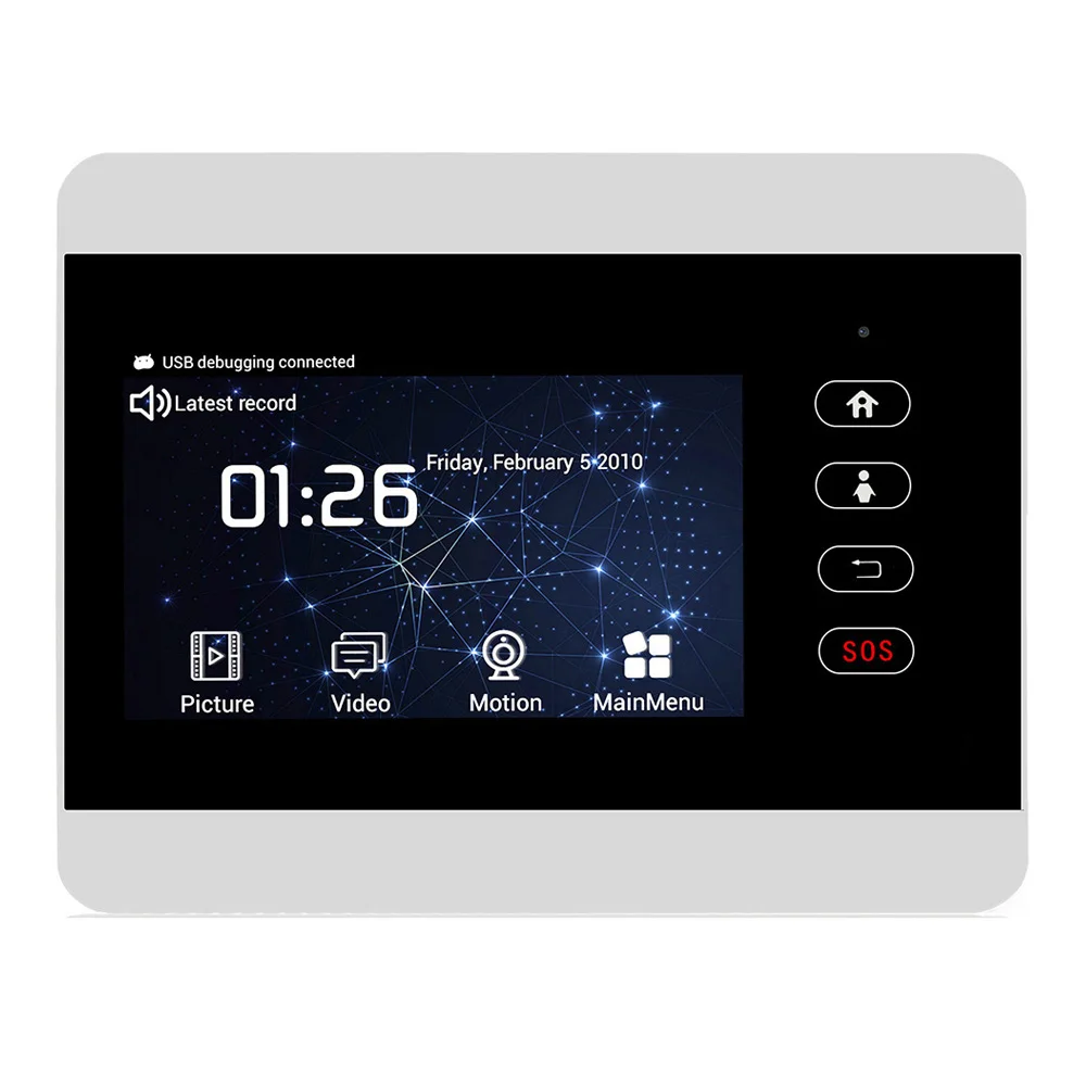 IHome5 4in экран WiFi Видеозвонок GSM глазок 1080P камера домофон система дверной звонок