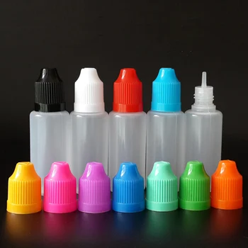 

100pcs 20ml Empty Plastic Eliquid juice Vape Dropper Bottle With Long Tip Squeeze Bottle Lotion Container with 20 funnels