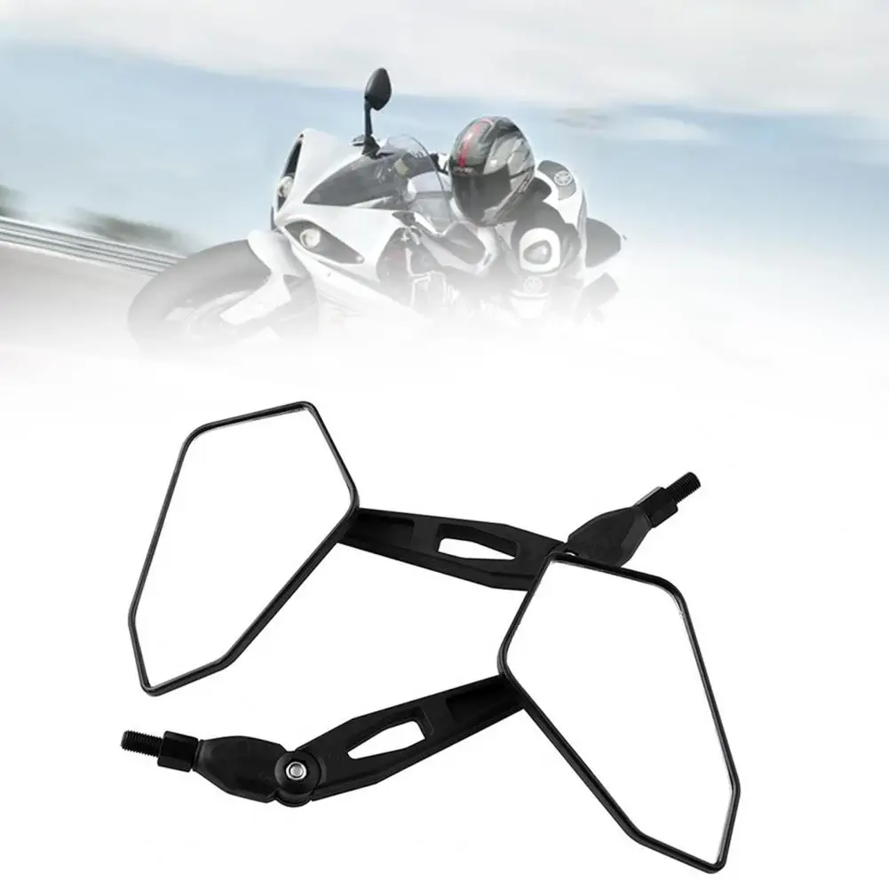 1Pair Rear View Mirrors Universal High Strength Plastic Auxiliary Side Mirrors for Motorcycle