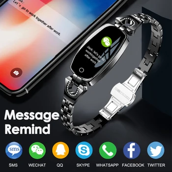 

Fashion Smart Watch 0.96" OLED Women Heart Rate Monitoring Blood Pressure for Women MeIP67 Waterproof Call Reminder Smart Watc