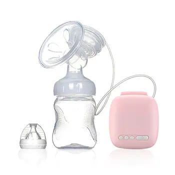 

Electric Breast Pump BPA Free Automatic Milker with Baby Bottle Maternal Pull Milk Maker Suction Extractor USB Chargable