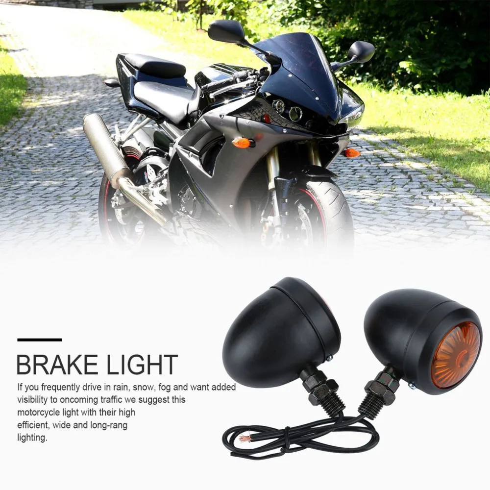4 шт. мотоцикл поворотник тормозные огни DIY мотоцикл тормозной задний фонарь лампа для чоппера на заказ 2 размера/цвет Лидер продаж