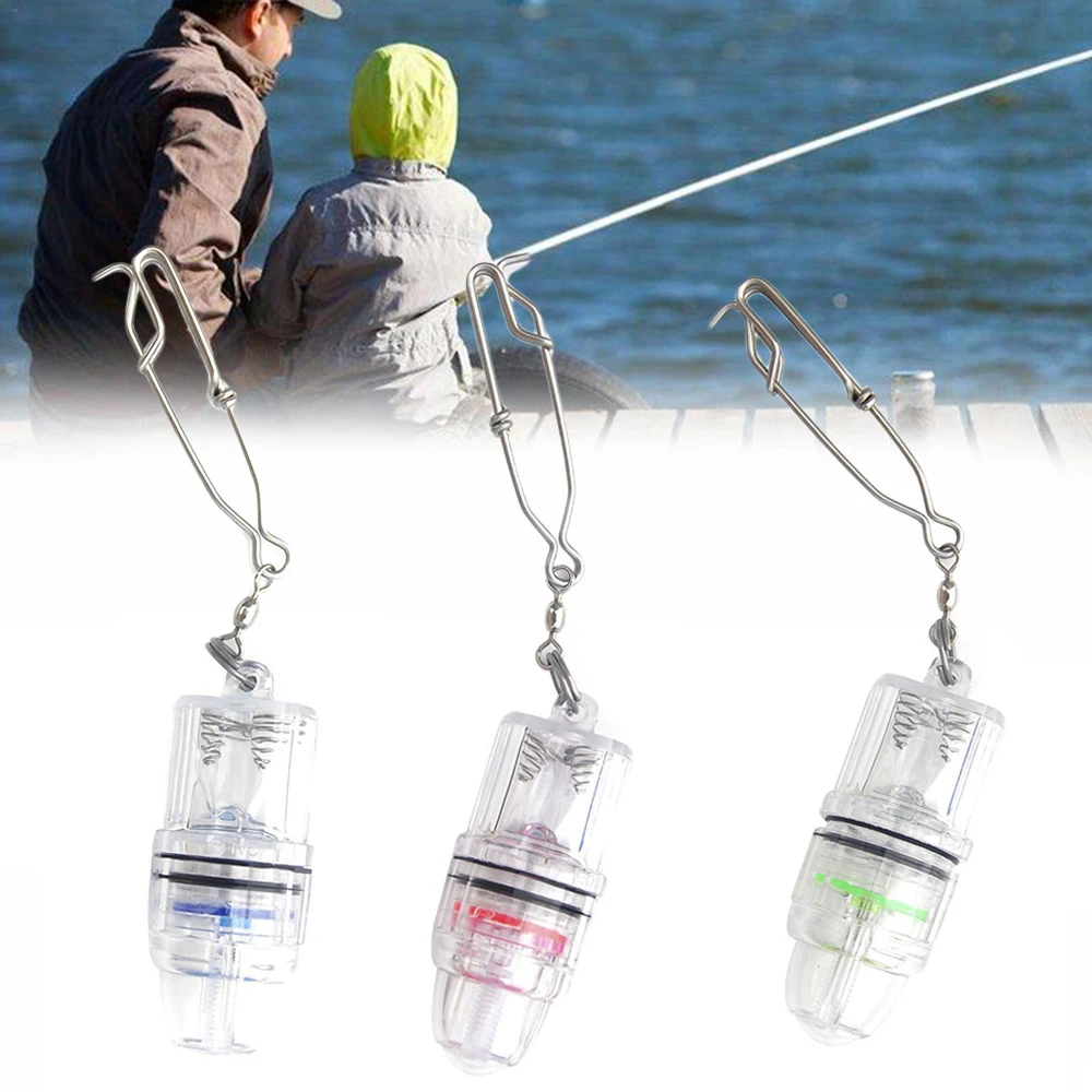 

Waterproof Deep Drop Underwater Fish Attracting Lure LED Fishing Flash Light Bait Transparent Use In 300M Under Water