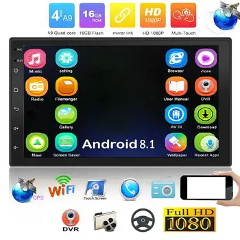 

2Din 7Inch Car Android 8.1 Player Quad Core 1+16G Car Stereo Gps Wifi Wireless Mp5 Fm Player Usb Aux