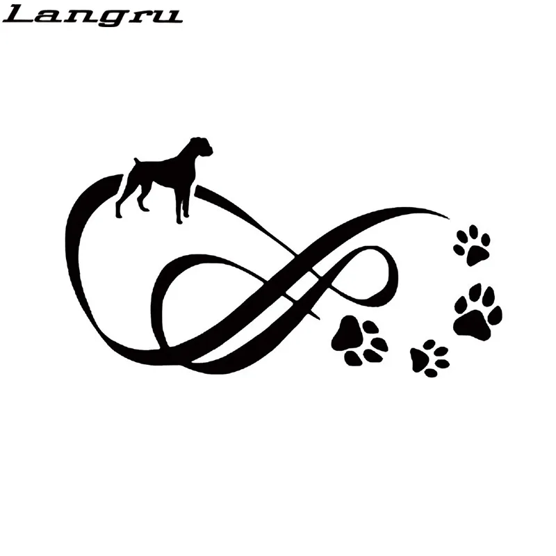 Langru 18 4*10 2 см боксер собака Лапа печать креативная Мода тела декоративные