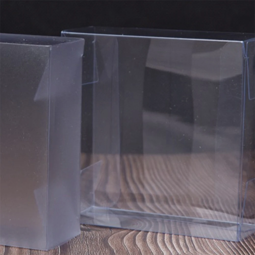 선물용 투명 플라스틱 상자, 무광택 PVC 상자, 수제 비누 마카롱 포장 사탕 상자, 선물 상자, 결혼식 파티 축하, 50 개