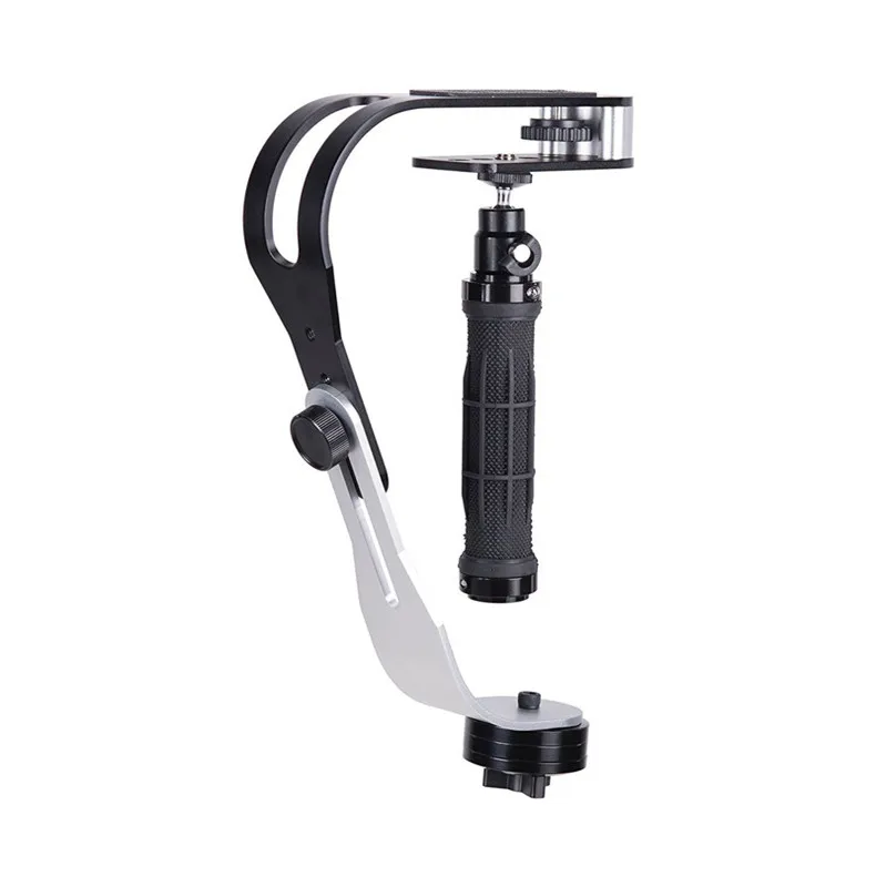 Стабилизатор видеокамеры низкая профильная ручка для смартфона GoPro Canon камера до 2,1 Фунтов с зажимом телефона камеры аксессуары