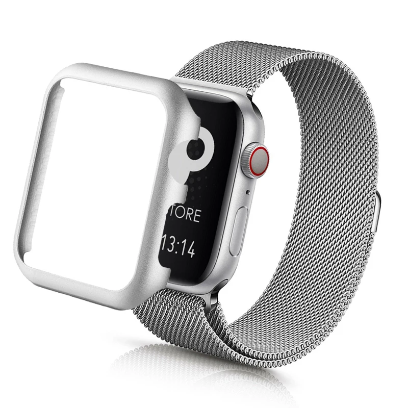 Защитный чехол для apple watch series 6/5/4/3/2/SE 44 мм 40 42 38 iwatch металлический корпус