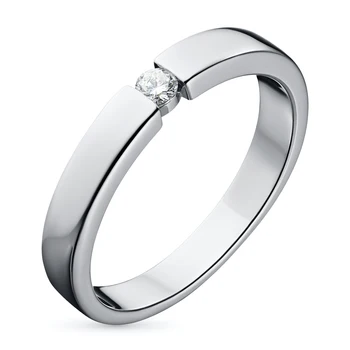 

White gold ring with a diamond e0901kts03150600