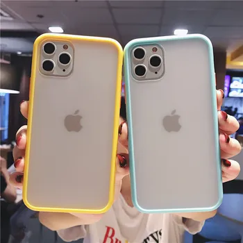 

Mint Hybrid Simple Matte Bumper Phone Case For iPhone 11 Pro Max XR XS Max 6S 8 7 Plus Shockproof Soft TPU Silicone Clear Cover