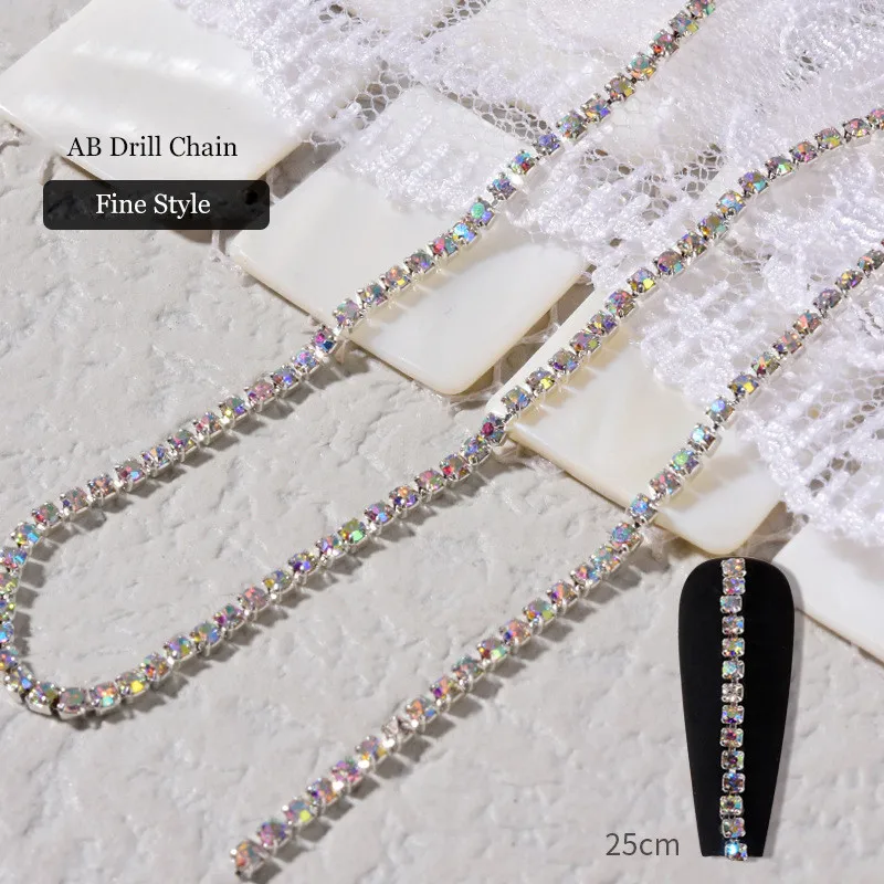 Breloques et perles de chaîne pour ongles or rose et argent_voghion.com