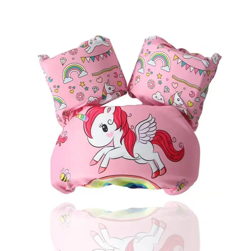 Unicorn Фламинго Дети кронштейн для малышей купание и плавание мультфильм спасательный жилет безопасности плавательный бассейн Piscine аксессуары - Цвет: Unicorn