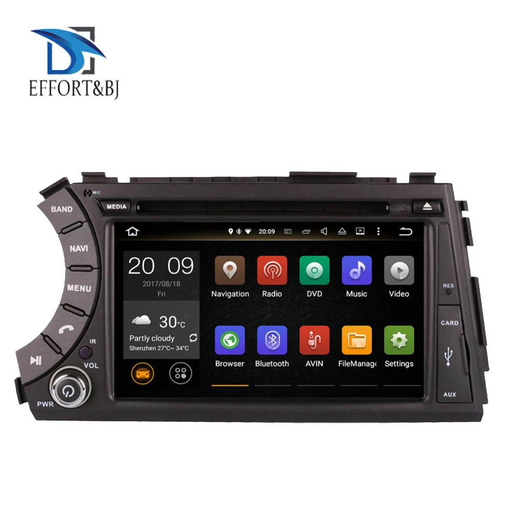 Android 9.0 Octa Core Car GPS Navigation with BT For SsangYong Kyron/Actyon/Actyon/Tradie/Korando 2005-2019DVD Multimedia Player