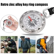 Высокое качество Винтажный цинковый сплав брелок Портативный мини компас брелок для кемпинга на открытом воздухе Туризм выживания запасные части M88