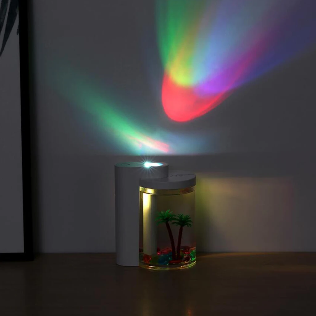 USB увлажнитель воздуха, диффузор эфирного масла с 3D искусственным пейзажем для автомобиля, спальни, гостиной, офиса, детской комнаты, йоги