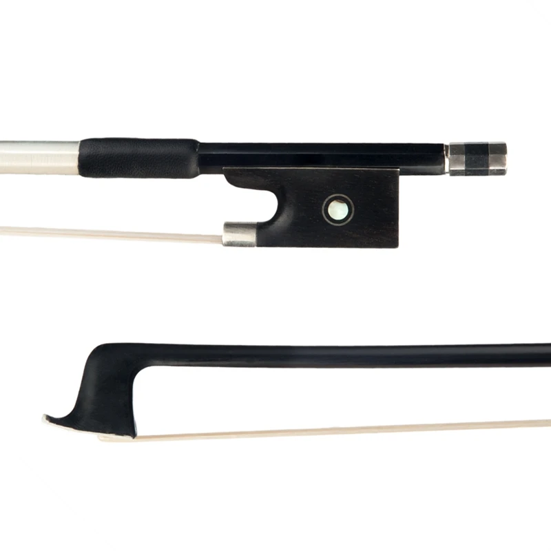 

4/4 Carbon Fiber Violin Bow Graphite Black Bow 4/4 Acoustic Violin Bow Ebony Frog