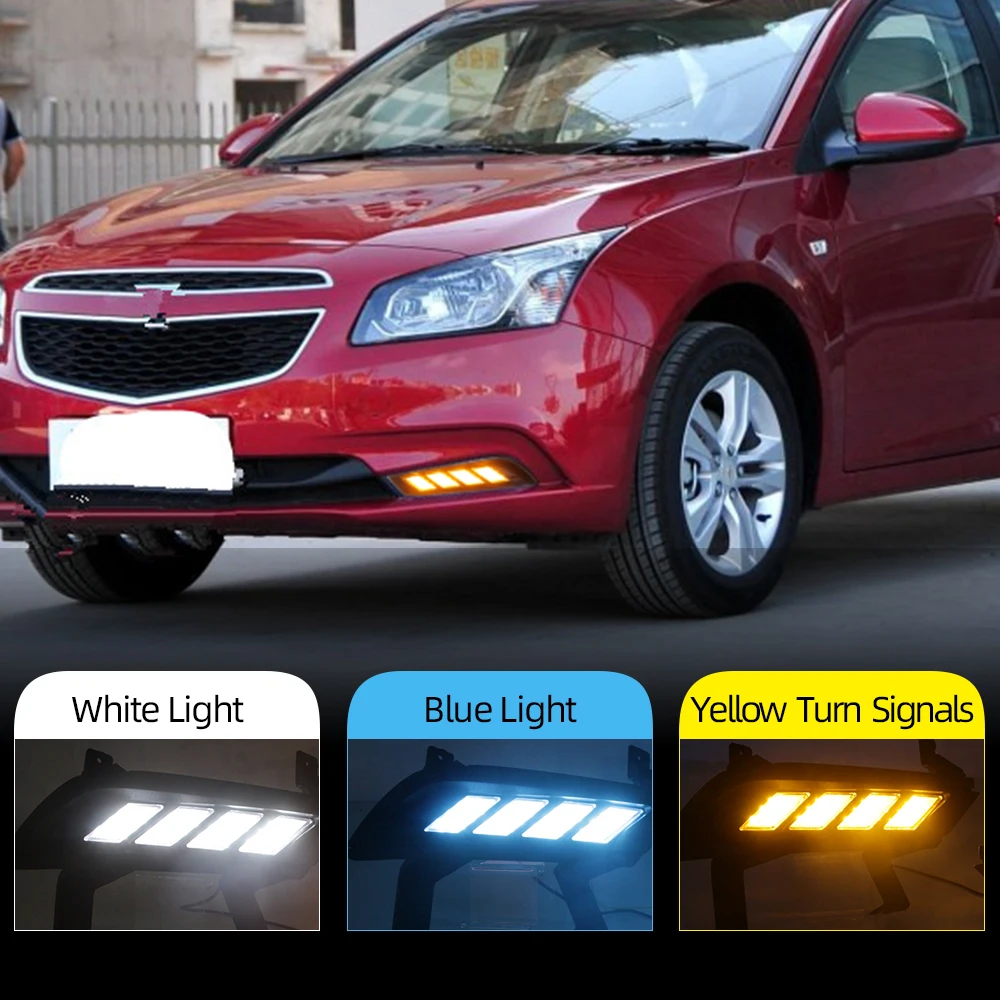 Автомобильная проблесковая 2 шт. DRL 12V Светодиодный дневной светильник Дневной