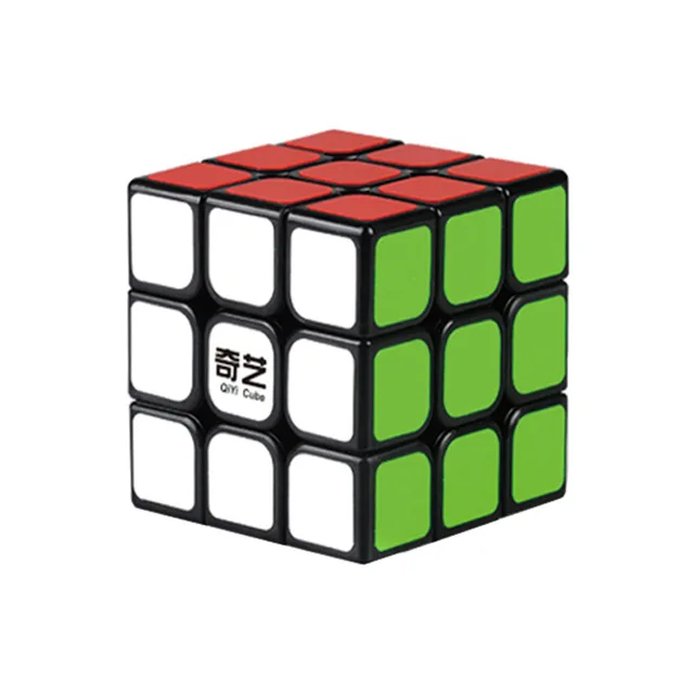 QIYI 5,7 см 3x3x3 скоростной магический куб, профессиональная головоломка Neo Cubo Magico, наклейки, игрушки для детей, взрослых, обучающая игрушка - Цвет: black