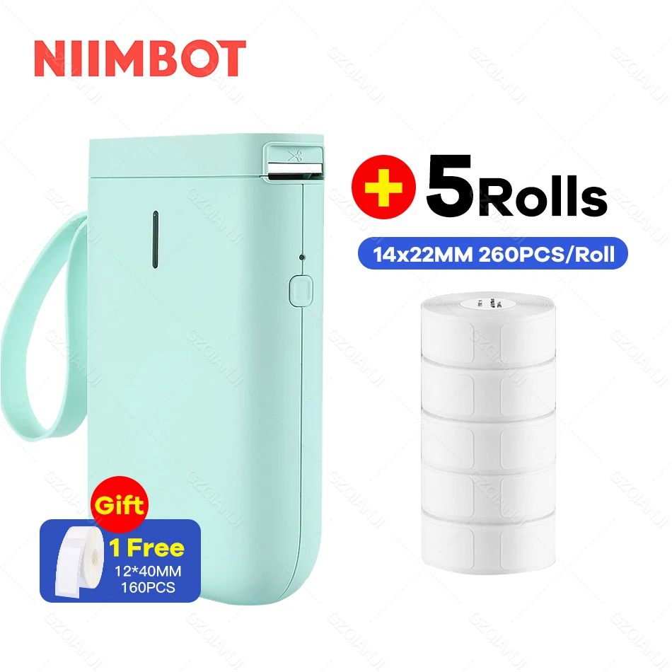 Niimbot D11 Label Printer Mini Wireless Sticker Printing Label Maker with 5 10 Roll White Paper Official Phone Price Tag Printer mini photo printer canon Printers