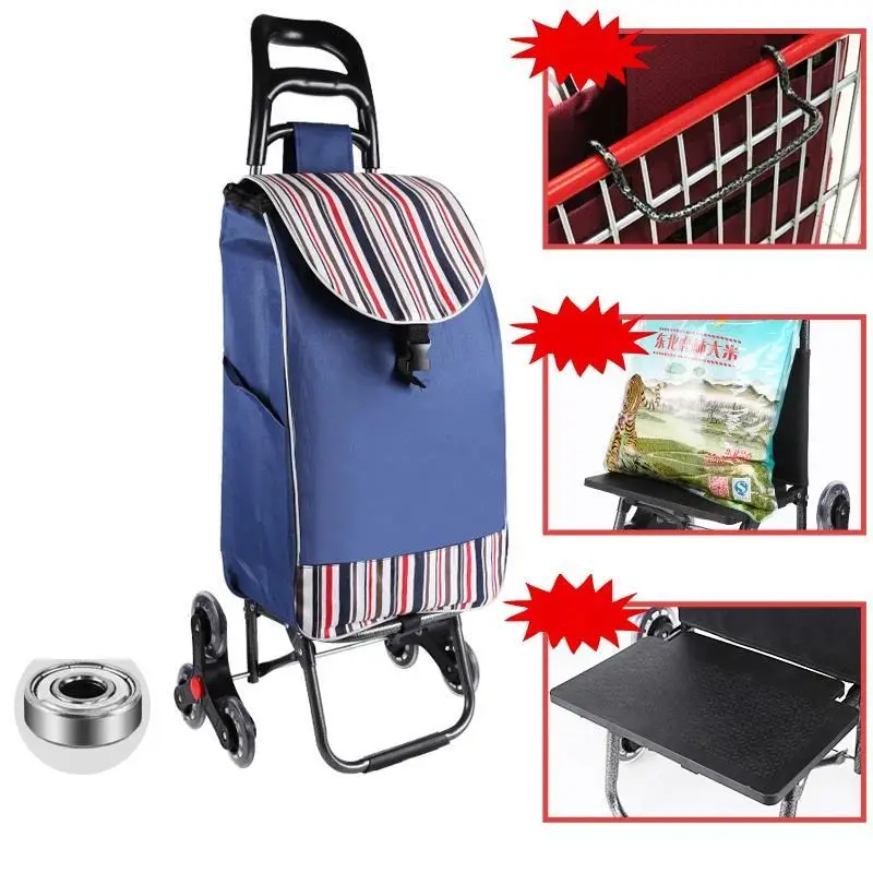 Version J Carro La Compra Rolling Verdulero Mesa Cocina De Courses Avec roulets Carrello Cucina Тележка для покупок - Цвет: Version J