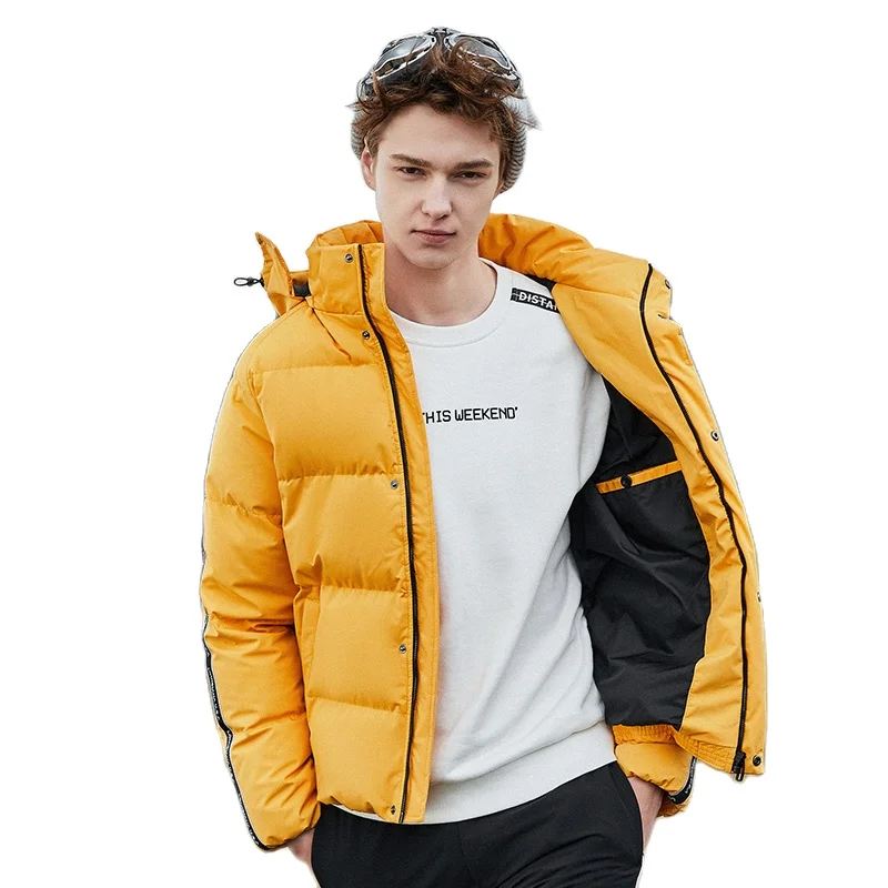 Куртка SEMIR мужская пуховая с капюшоном повседневная Водонепроницаемая теплая