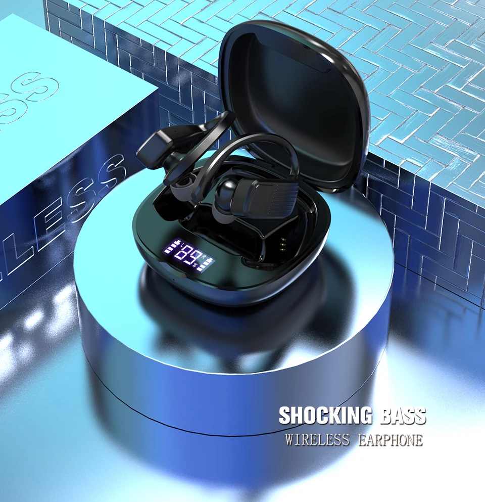 TWS 5 0 bluetooth настоящая беспроводная гарнитура крючок для гарнитуры спортивная