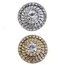 20 шт новые кнопки ювелирные изделия кристалл имбирный Металл 18 мм кнопки подходят браслет с украшением в виде кнопки ювелирные изделия