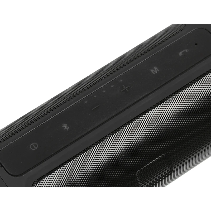 Колонка порт. Ginzzu GM-994G черный 10W 2.0 BT/3.5Jack/USB 2400mAh