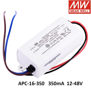 

MEAN WELL LED constant current 16W power Supply APC-16-700 9- 24V 700mA APC-16-350 12 - 48V 350mA Meanwell LED Driver APC-16