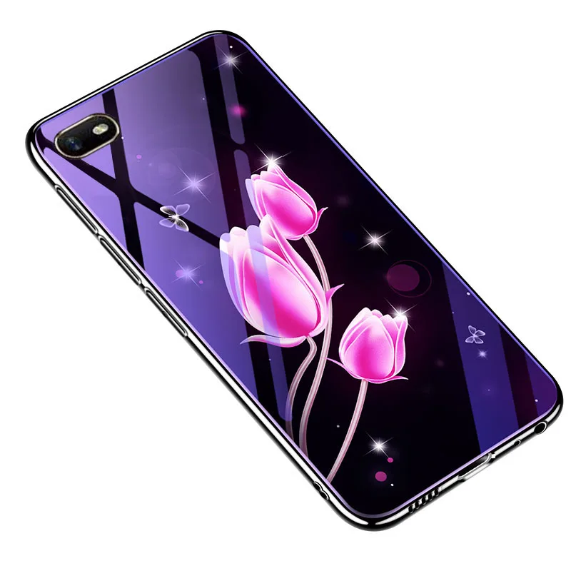 Модный чехол для Oppo A7/A7x/F9 (F9 Pro)/A3s/A83/F5 Youth/A73/F3 Plus/A39 силиконовый синий светильник |