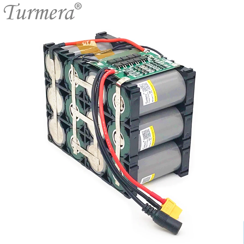 Turmera 32700 Lifepo4 Battery Pack 4S3P 12.8V 21Ah with 4S 40A Balanced BMS for Electric Boat and Uninterrupted Power Supply 03