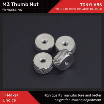 

High Quality M3 Thumb Nut for VORON V0 Bed Leveling