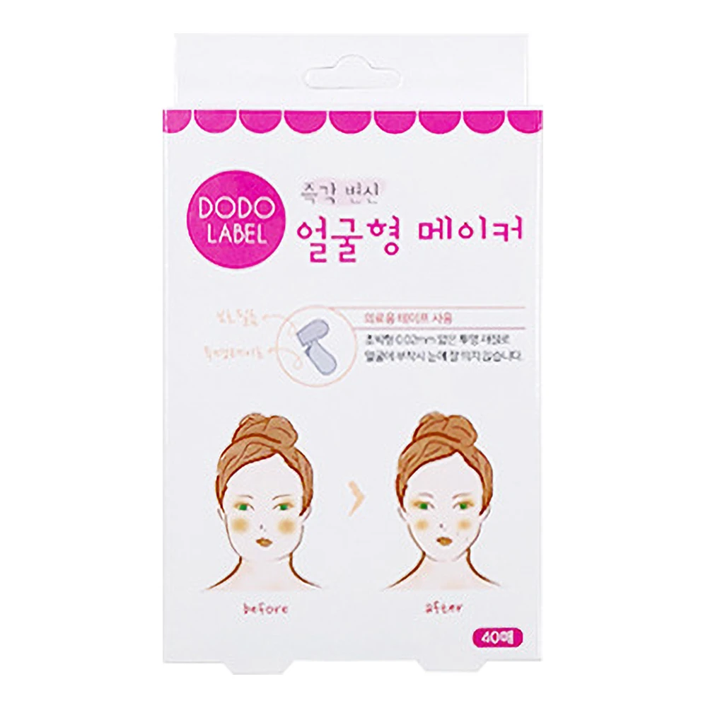 

40pcs /box Thin Face Stickers Doodle Face Tape V Stickers To Modify Small Face Correction Not Significantly Lifting