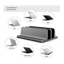 

Desktop Vertical Adjustable Aluminium Alloy Laptop Stand Portable Tablets Notebook Support Base Bracket For MacBook IPad Holder