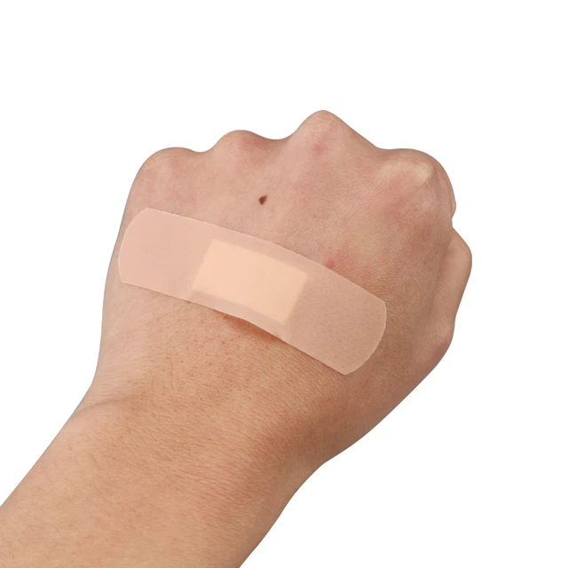 100pcs Band-Aids Waterproof Breathable Cushion Adhesive Plaster Wound Hemostasis Sticker Band First Aid Bandage Medical Gauze 3