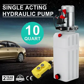 

10L Hydraulic Pump Group Control Panel 12V Plastic Car 12 Volt