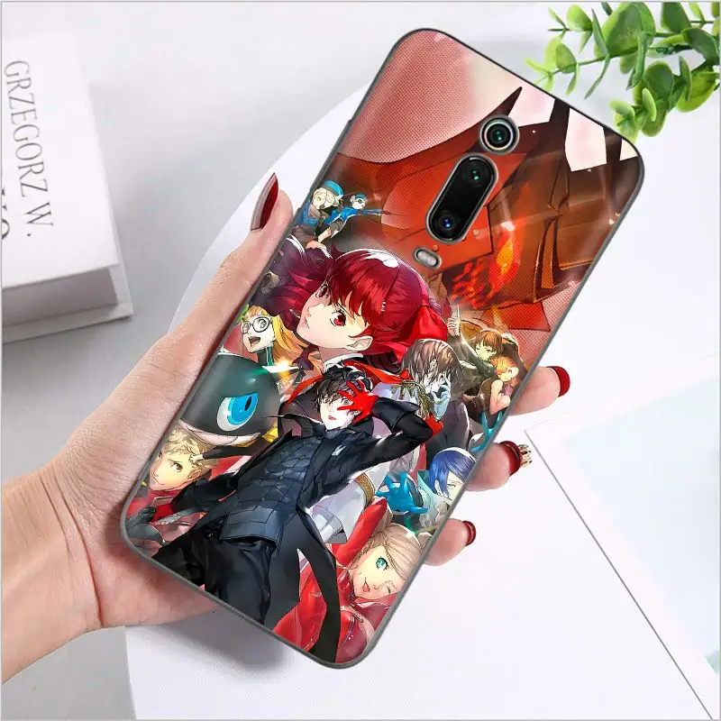 Чехол для телефона Persona 5 P5 черный чехол Xiaomi 9 8T 8 Pro Max 7 K20 K30 Redmi Note 9S 7A 8A 9A 9C|Бамперы| |