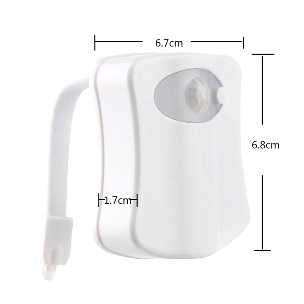 LED Toilet Seat Night Light Motion Sensor WC Light 8 Colors Waterproof Backlight for Toilet Bowl Luminaria Lamp Bath Toilet Lamp 1