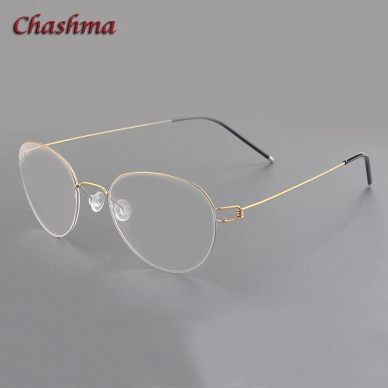 

Retro Pure Titanium Men Round Ultra Light Optical Spectacles Glasses Frame Women Fashion Vintage Eyeglass