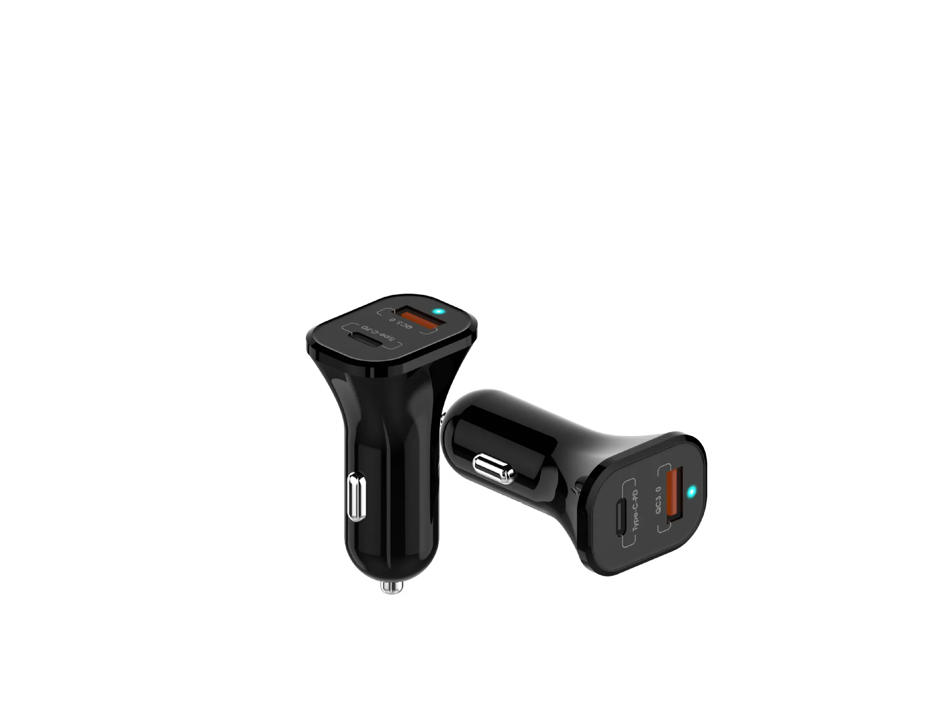 QC3.0+ 3.4A большое зарядное устройство для автомобиля, USB автомобильное зарядное устройство, Typec зарядное устройство для мобильного телефона Быстрая зарядка