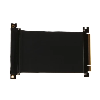 

PCI Express PCI-e3.0 16x Flexible Cable Card Extension Port Adapter High Speed Riser Card Graphics Cards Connector Cable L type