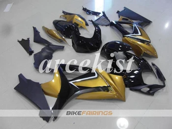 

New ABS Motorcycle Full Fairings Kit Fit For SUZUKI GSX-R1000 GSXR1000 2007 2008 07 08 K7 body set Black Gold