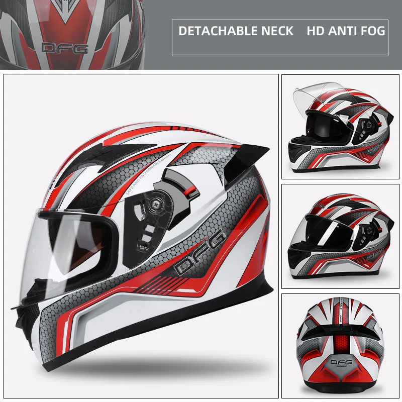 Внедорожный мотоциклетный шлем, Полный лицевой шлем Casco moto cross, профессиональный мото rbike ATV, горный гоночный велосипед, свободный нагрудник - Цвет: NO17