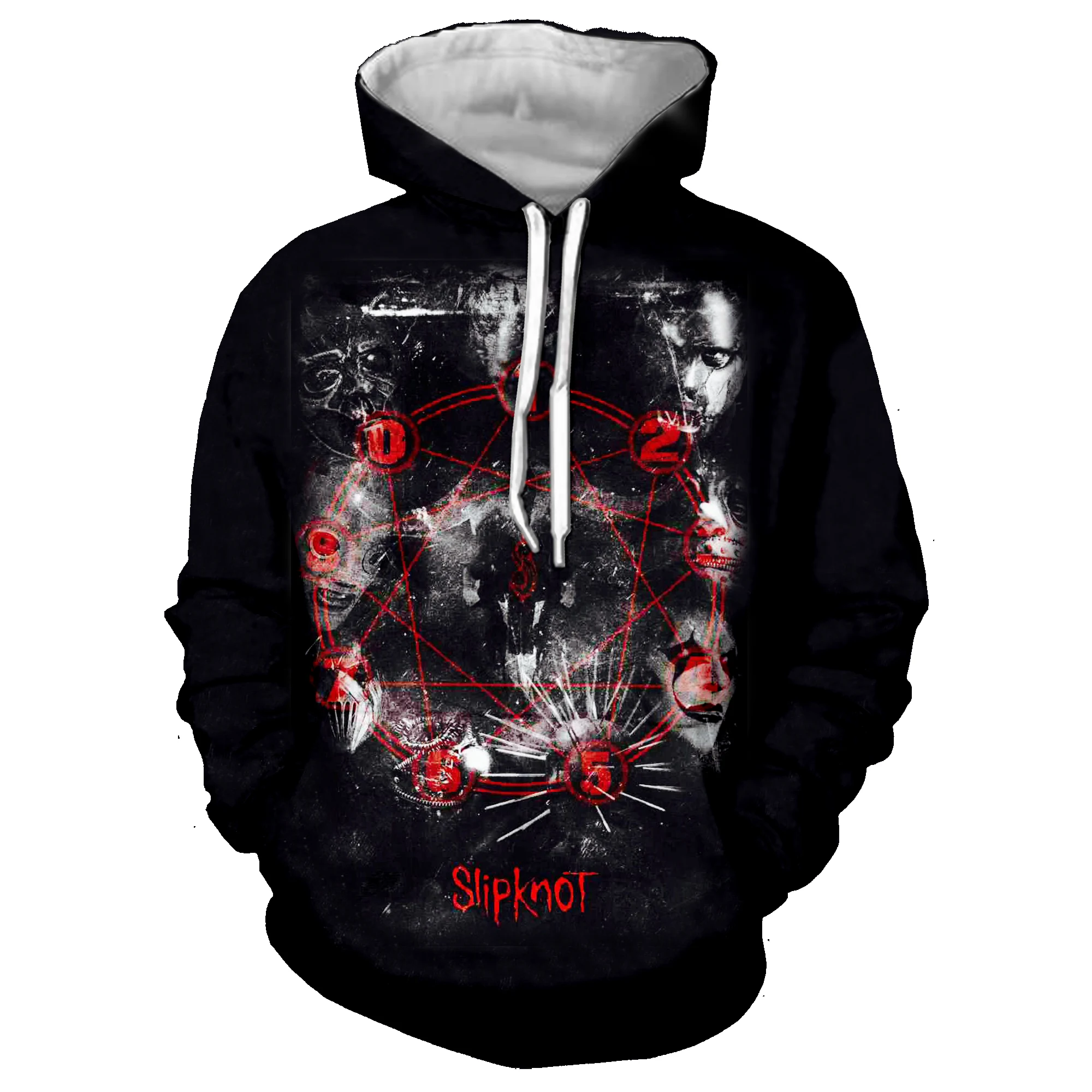 Новые толстовки Slipknot рок черные толстовки 3D принт толстовка хип хоп мужские повседневные забавные спортивные костюмы одежда Harajuku топы 5XL