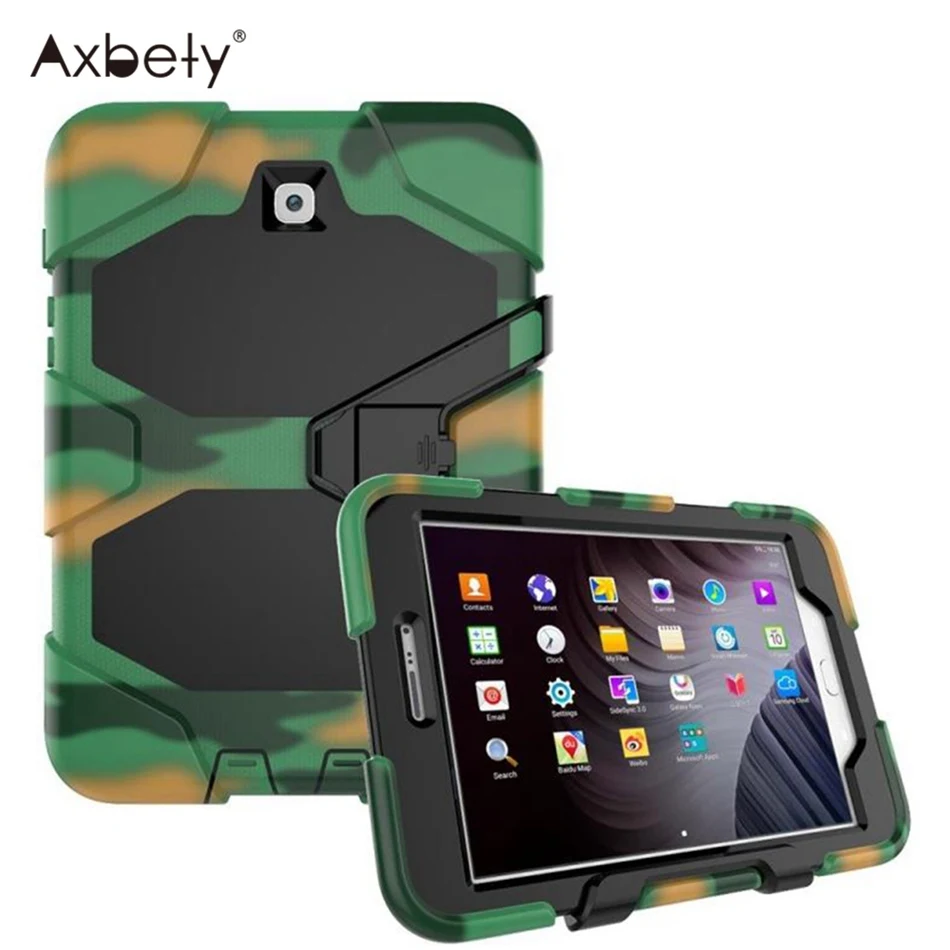 

Axbety For Samsung Galaxy Tab S2 8.0 T710 T715 T719 Heavy Duty Full Protect Kickstand Hybrid Cover Shockproof Tablet Phone Cases