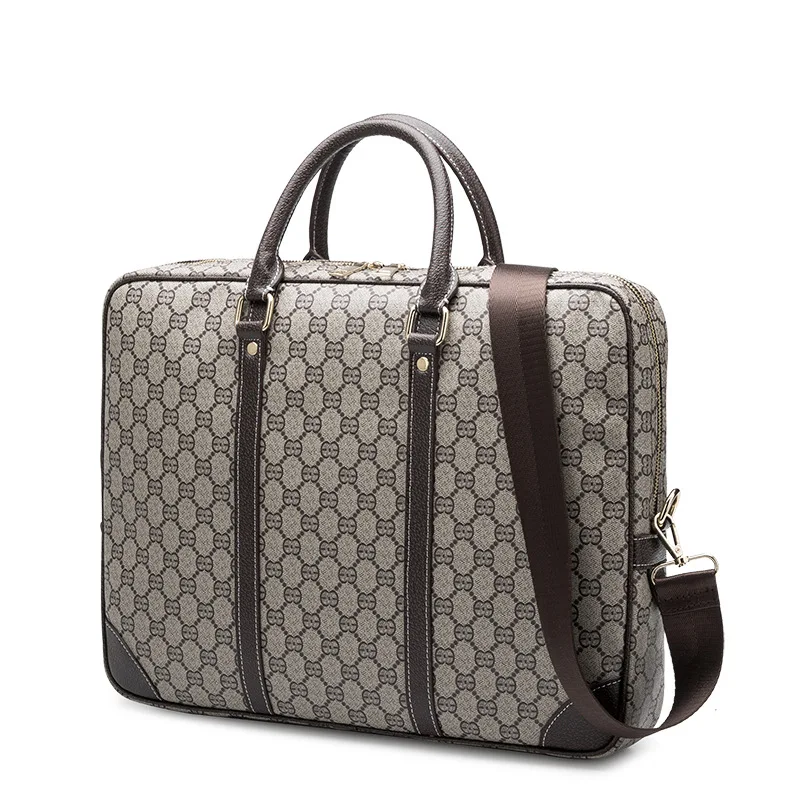 

2020 new European and American men's and women's computer bags, briefcases, horizontal bags