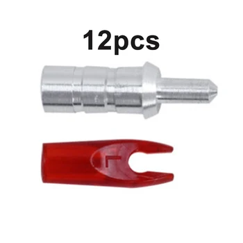 

Replaces Sports Archery Arrow Aluminum Nock Pin Plastic Tail 6.2mm DIY Shaft