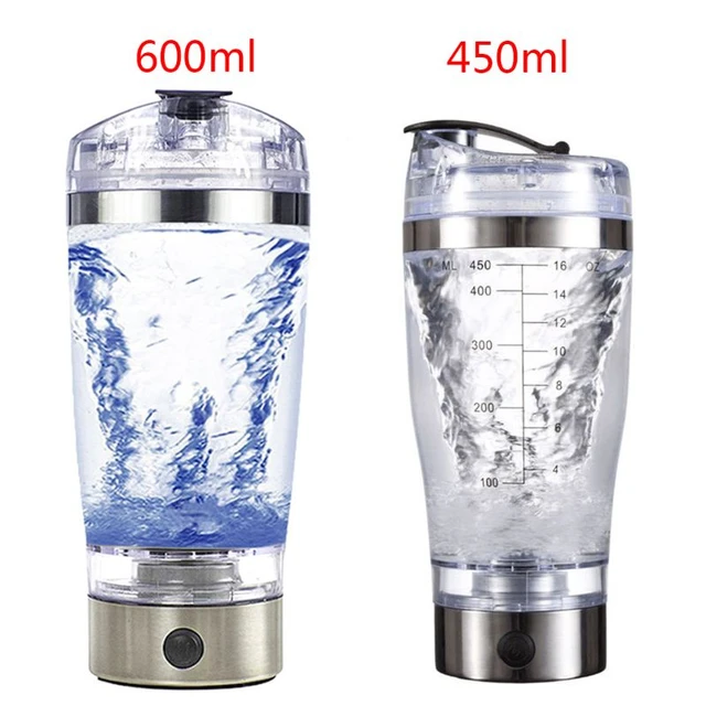 NEW 450/600ml Electric Protein Shaker Bottle Electric Vortex Mixer Cup  Portable Drink Water Drinkware